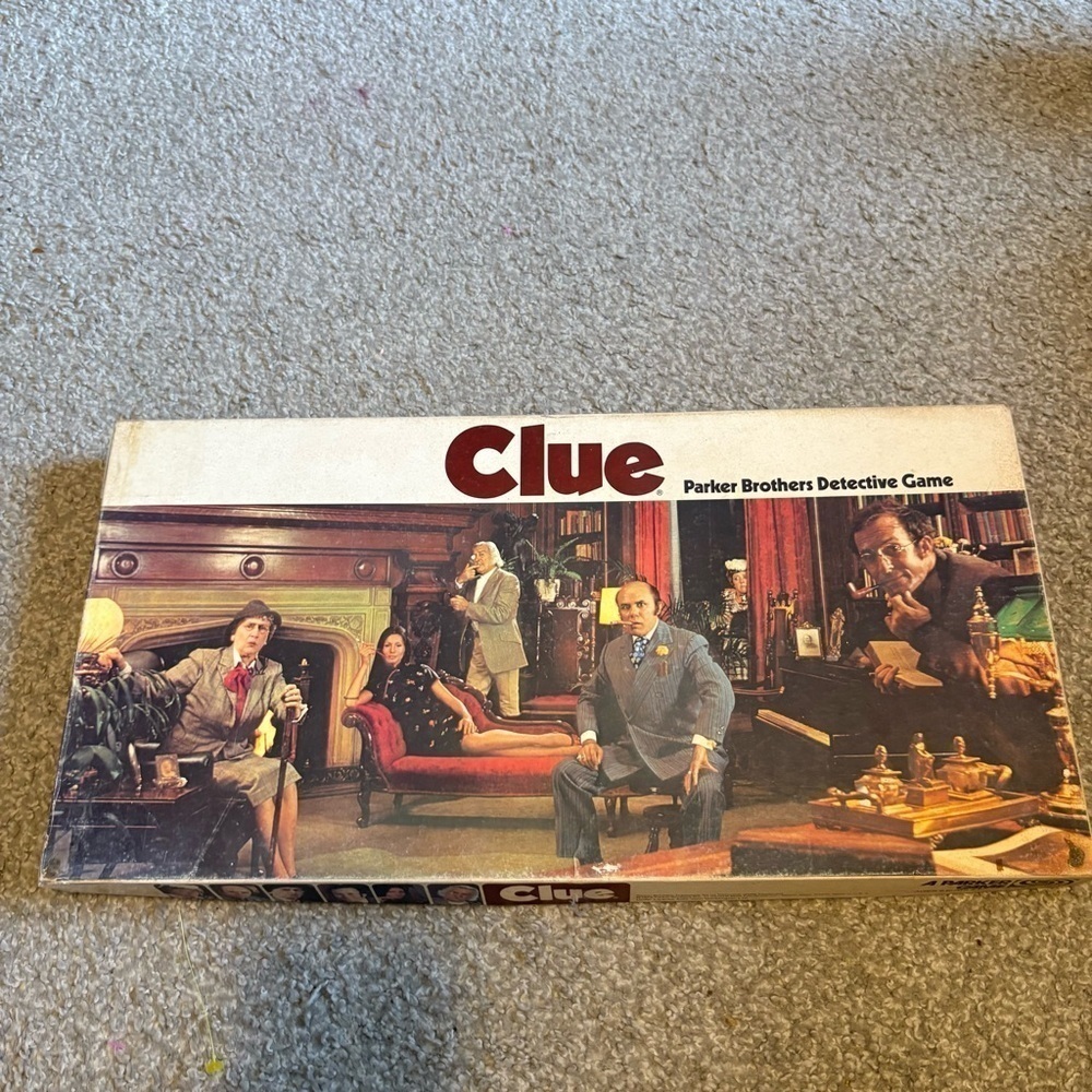 Vintage Parker Brothers Clue Board Game 1972 Detective Murder Mystery